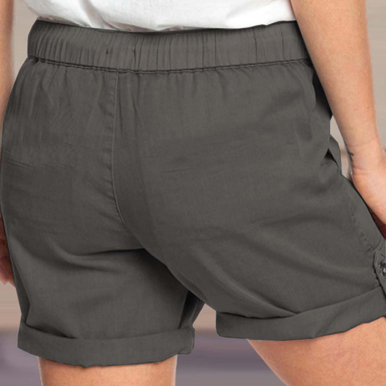 DASAYO Women's Casual Summer Shorts - Loose Fit with Pockets for Beach & Travel
