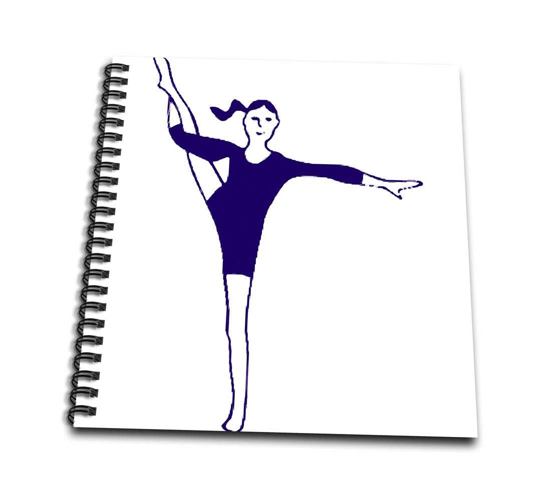 3D Rose The Gymnast Drawing Book - 8x8 Inch Sketch Pad for Artists, Kids & Adults - Perfect for Gymnastics Enthusiasts, Art Classes & Creative Gift Giving