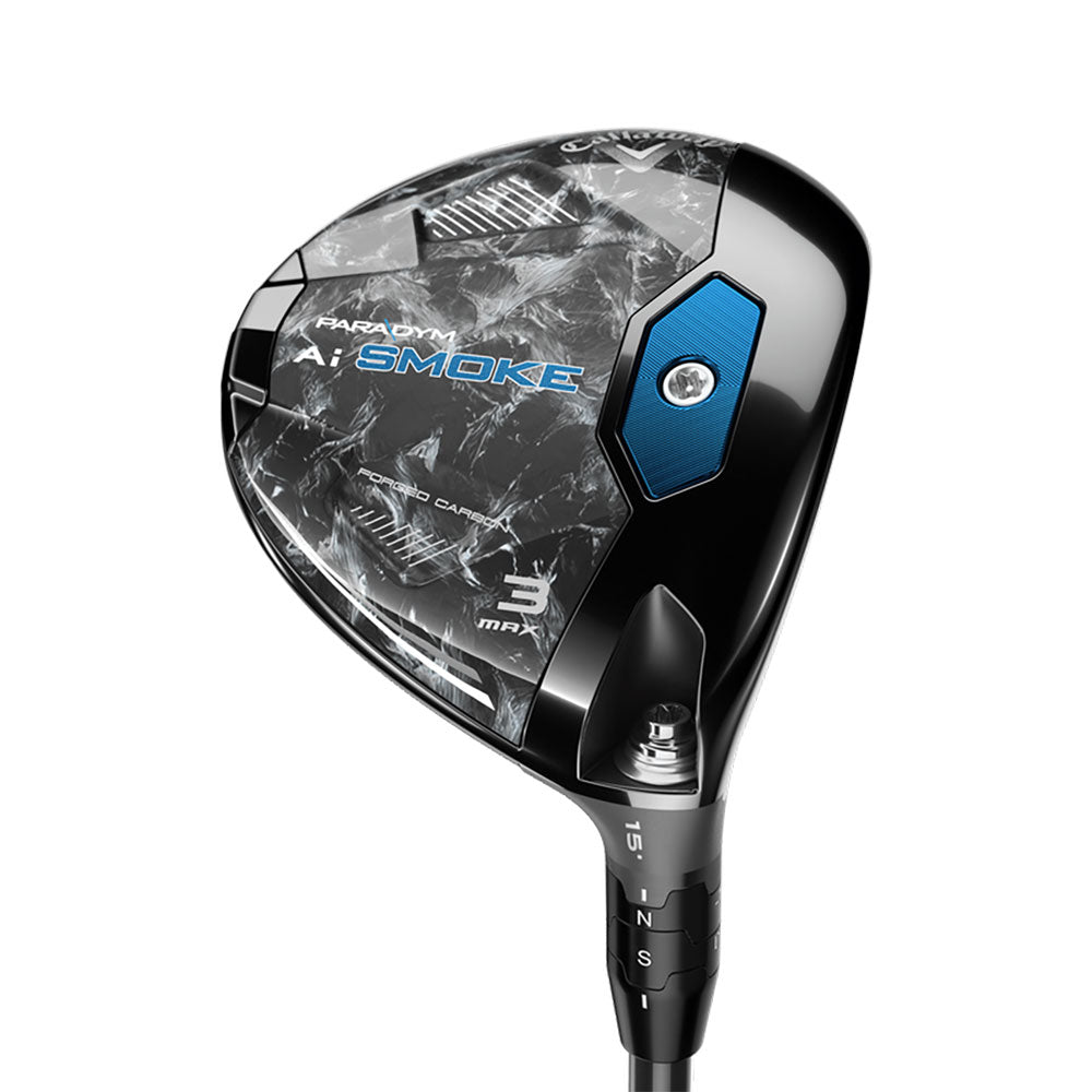 Callaway Paradym Ai Smoke MAX Right Hand Men's Fairway Wood - High Performance Golf Club for Distance & Accuracy - Perfect for Driving Range & Course Play