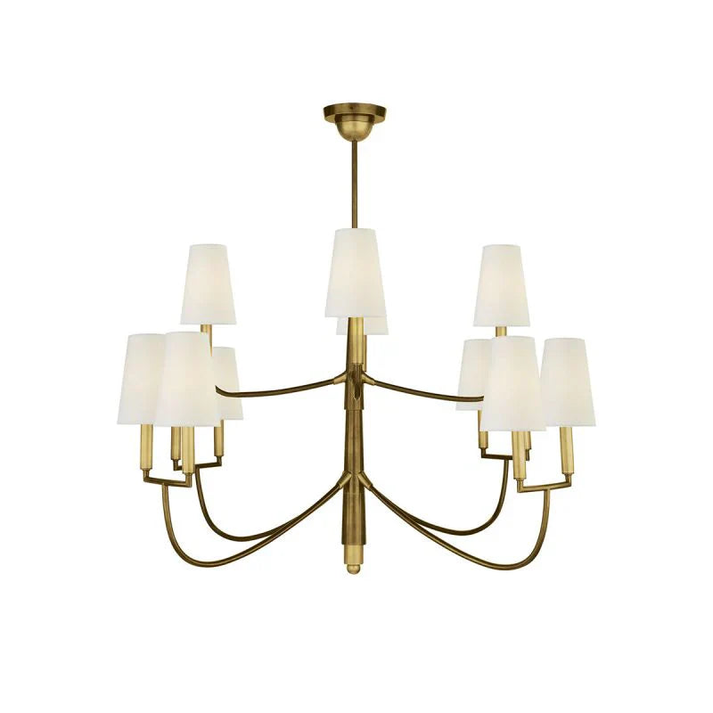 Farlane Crystal Chandelier - Elegant Modern Ceiling Light Fixture for Dining Room, Living Room & Bedroom | Energy Efficient LED Lighting for Home Decor & Interior Design