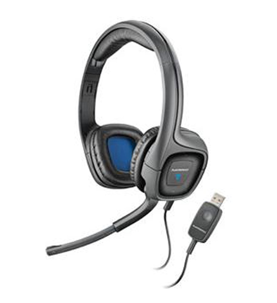 Plantronics 80935-21 Audio 655 USB Multimedia Headset with Noise Canceling Microphone - Comfortable Over-Ear Headphones for PC, Mac, Laptop - Perfect for Office, Call Center, Remote Work & Online Meetings