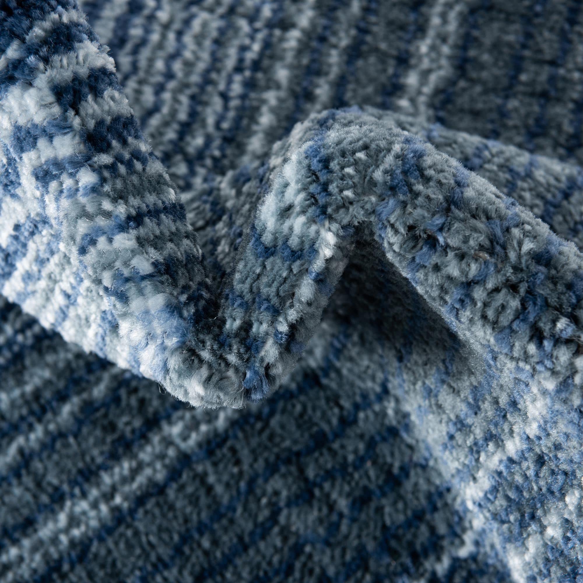 Unique Loom Gemstone Collection Area Rug - Topaz Blue/Navy Blue 9' x 11' 5