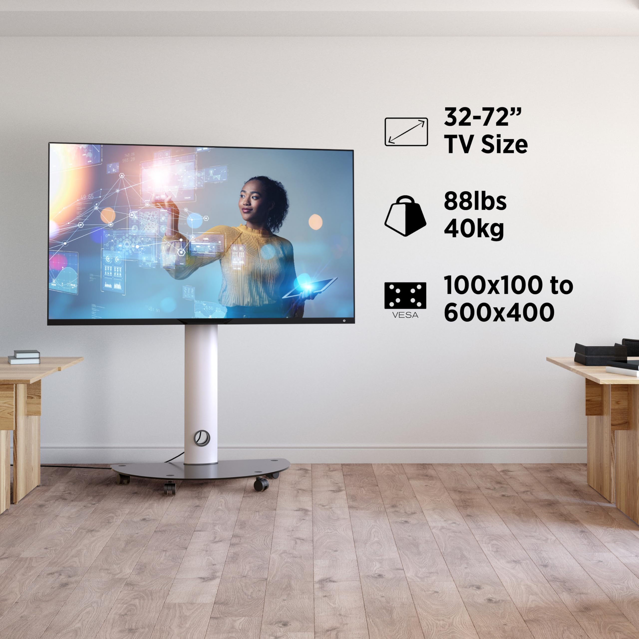 Premium Mobile TV Stand for 32