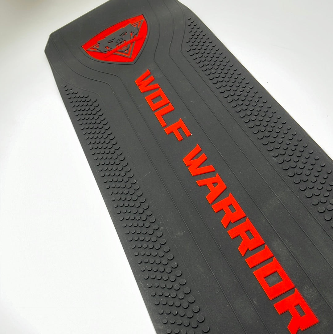 Wolf X Pedal Non-Slip Silicone Pad Mat - Durable Anti-Skid Foot Rest for Guitar Effects Pedals, Keyboard, and Studio Equipment - Perfect for Musicians, DJs, and Home Recording Studios