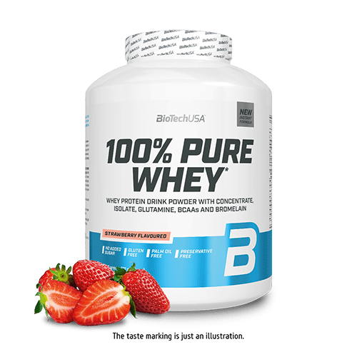 BioTechUSA 100% Pure Whey Protein Powder - 5lb (2.27kg) Vanilla Flavor for Muscle Recovery & Growth - Post-Workout Shake for Gym & Fitness Enthusiasts