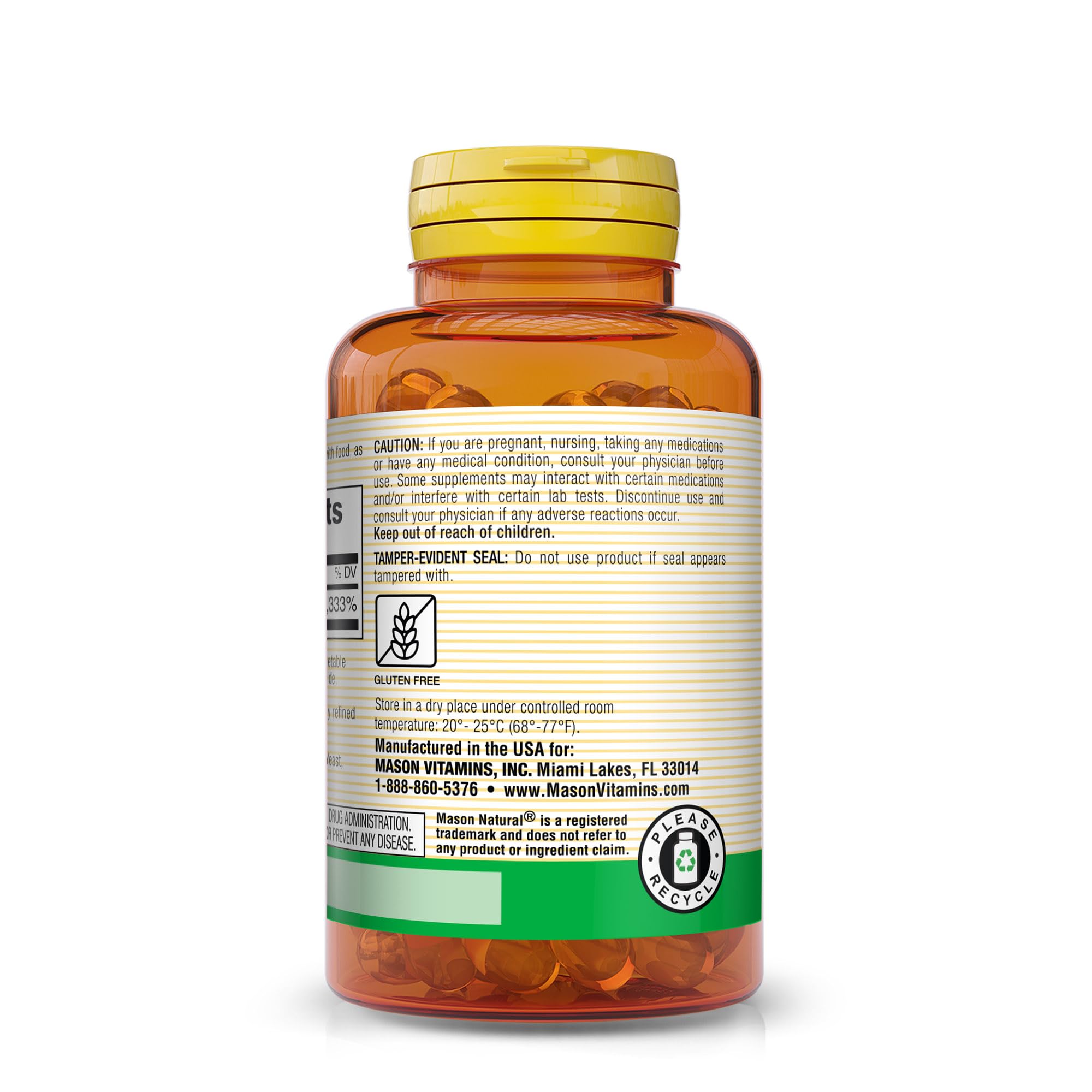Mason Natural Mega Biotin 10000 mcg - Extra Strength Hair, Skin & Nails Supplement with Biotin for Healthy Growth, 50 Softgels | Supports Stronger Hair, Glowing Skin & Nails | Ideal for Beauty Routines & Daily Wellness