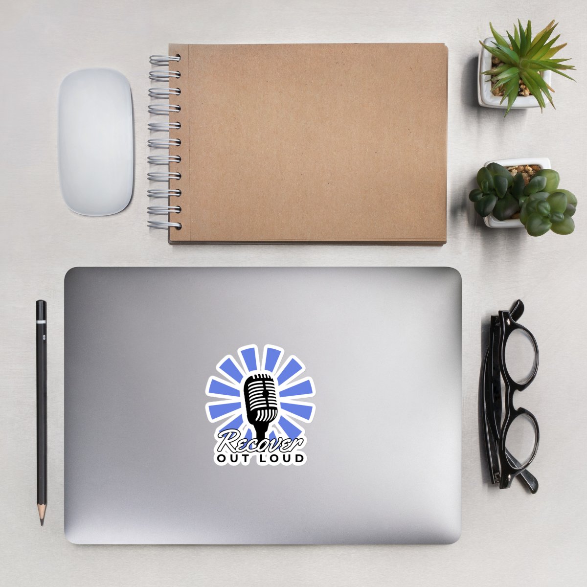 Recover Out Loud Sticker - Motivational Mental Health Awareness Decal for Laptops, Water Bottles & Journals - Perfect for Self-Care, Therapy Support & Addiction Recovery