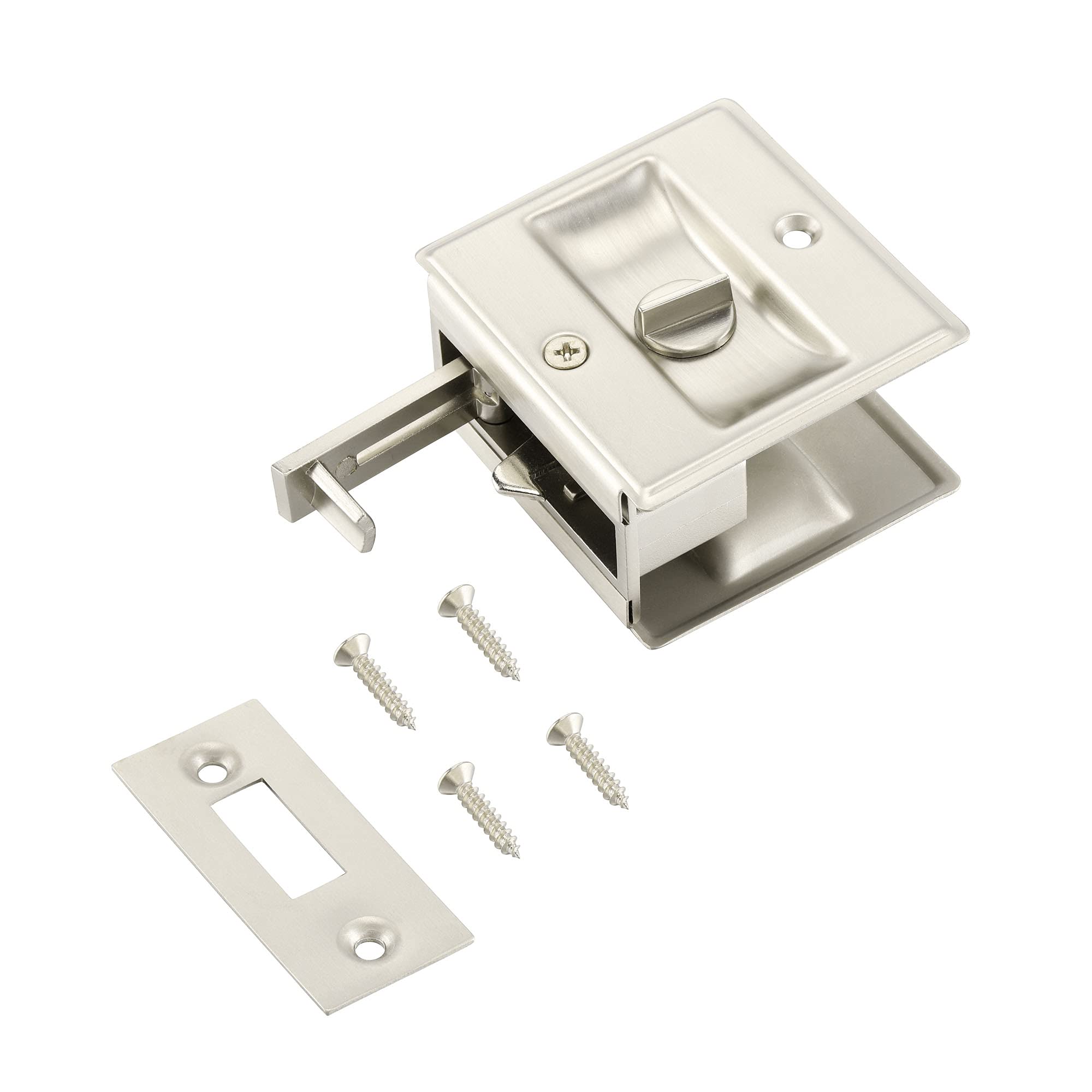 Stainless Steel Pocket Door Lock 2-3/4