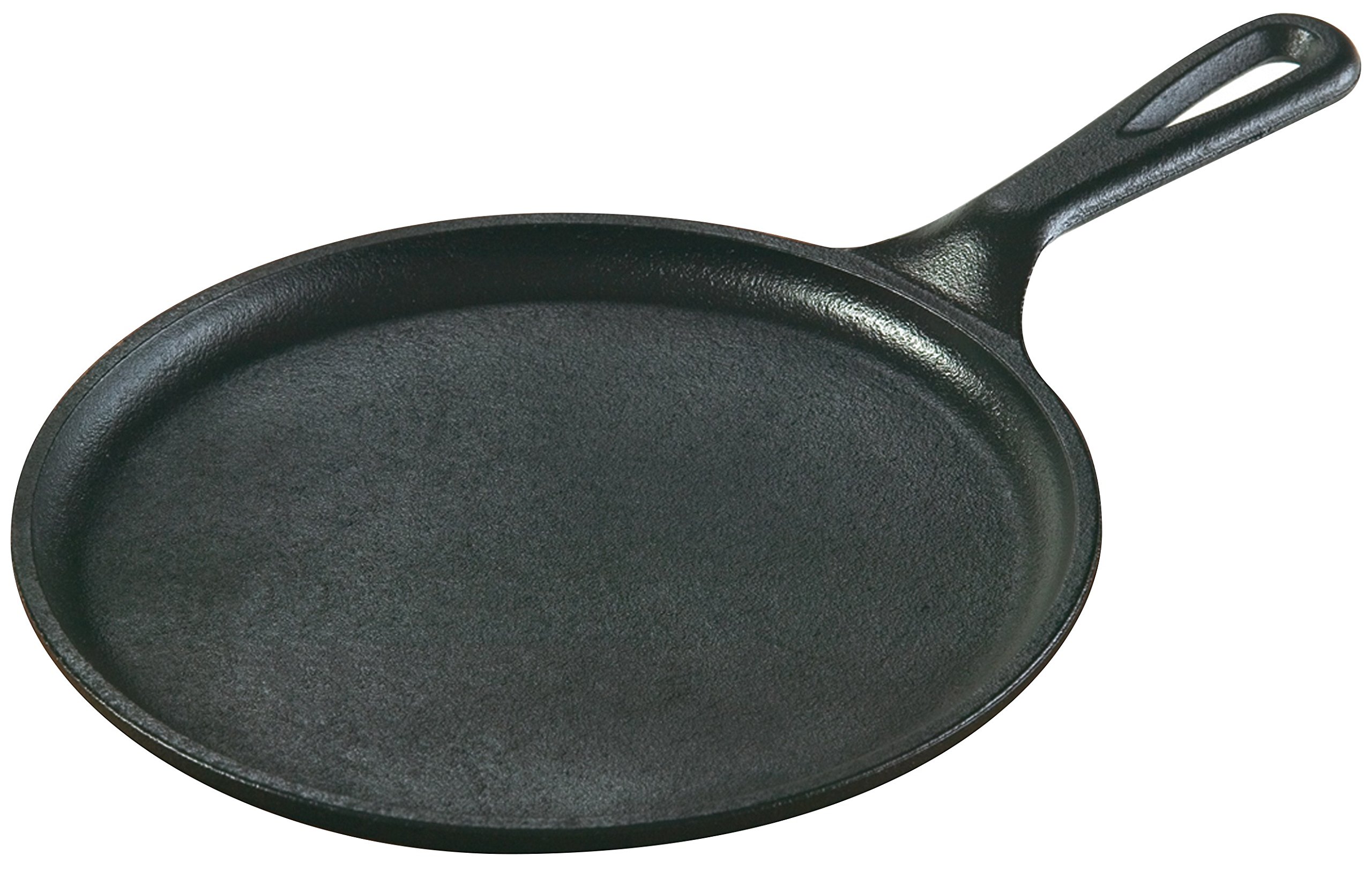 Lodge 8.38 Inch Pre-Seasoned Cast Iron Round Griddle Pan - Black - Perfect for Stovetop, Oven & Outdoor Cooking - Ideal for Pancakes, Steaks & More