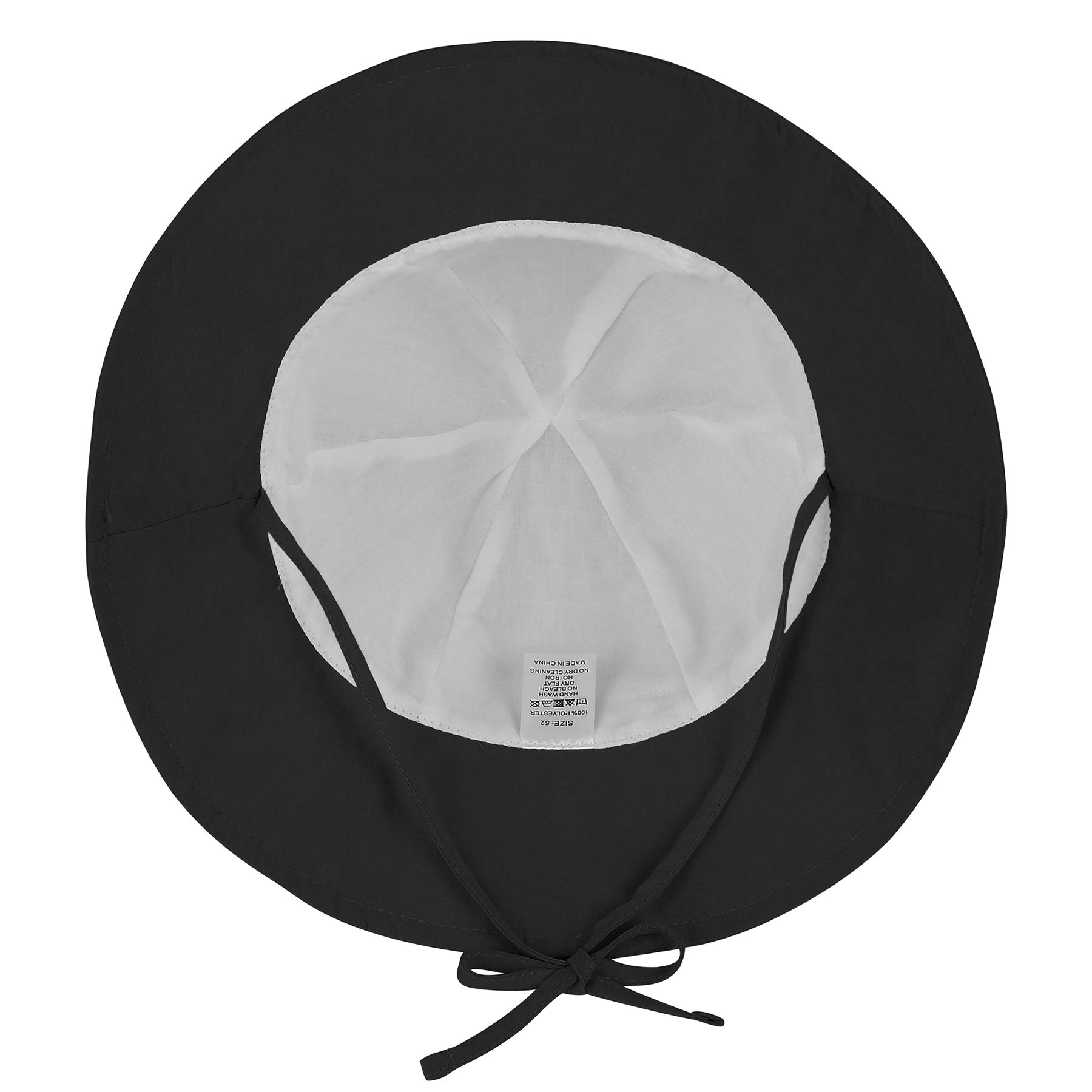 Zando Baby & Toddler Sun Protection Bucket Hat - UPF 50+ Wide Brim Beach Hat for Infants & Girls - Summer Sun Hat for Outdoor Play, Beach Trips & Park Adventures