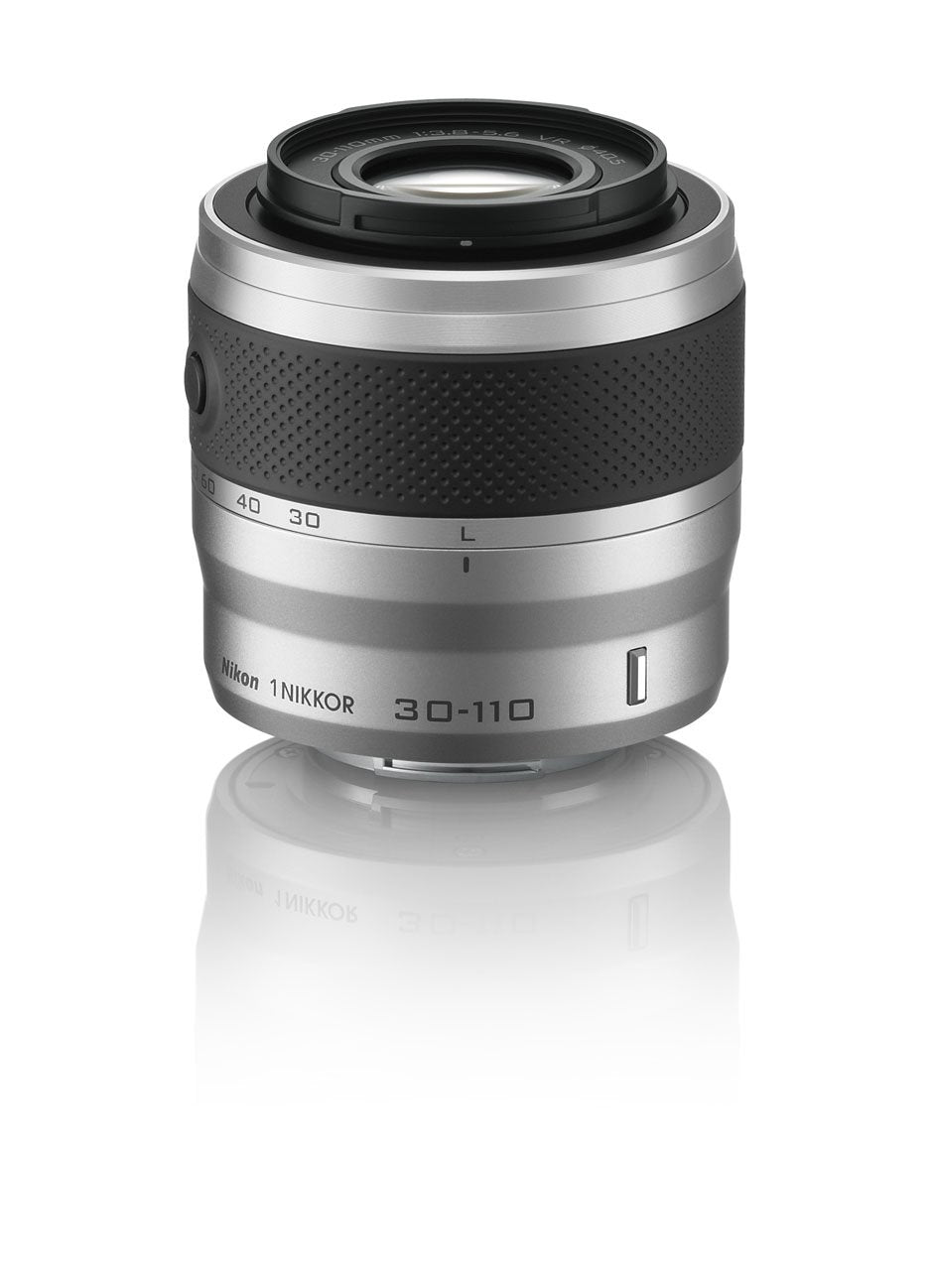 Nikon 1 NIKKOR VR 30-110mm f/3.8-5.6 Zoom Lens - Silver | Compact & Lightweight for Travel & Street Photography | Compatible with Nikon 1 Mirrorless Cameras