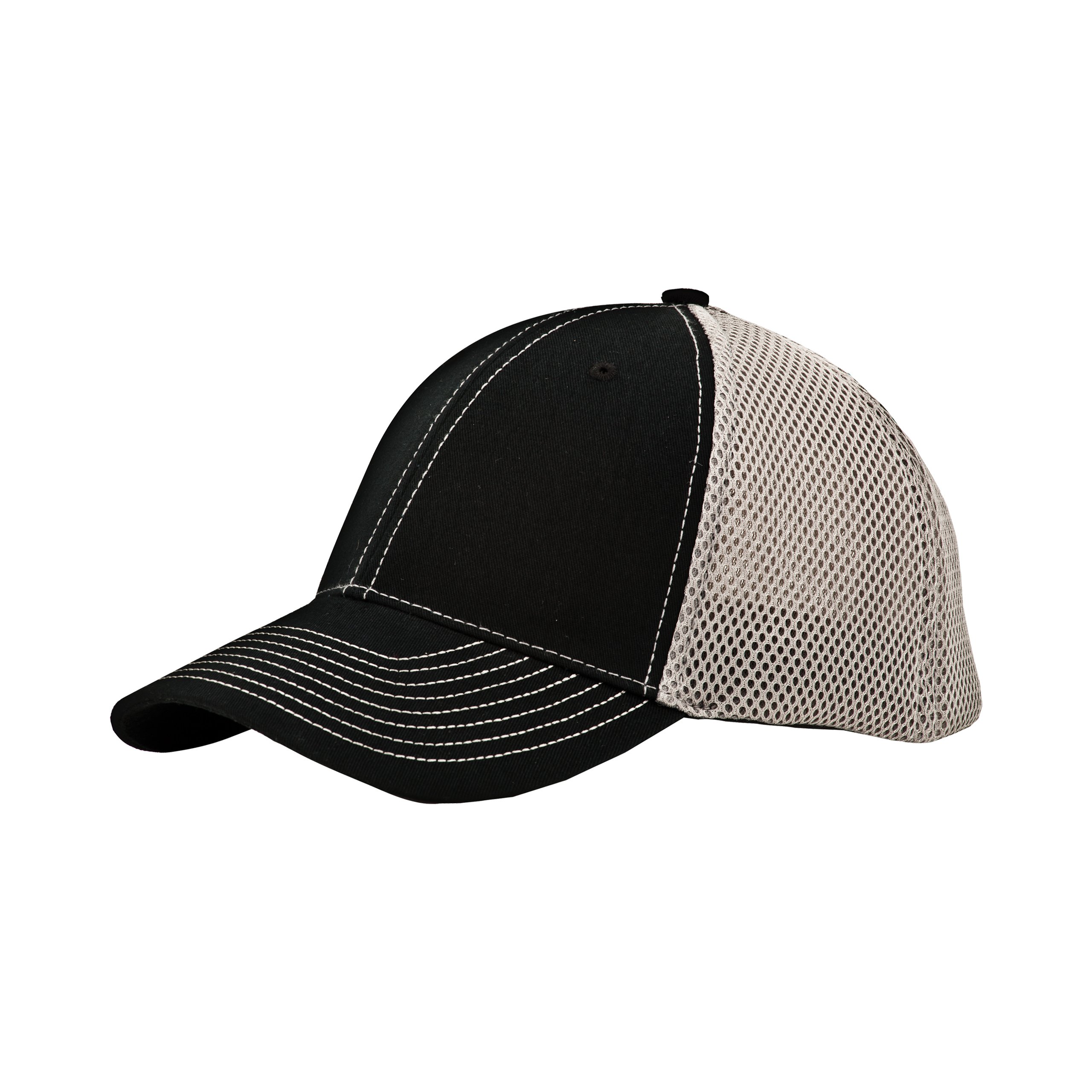 MG Unisex 6-Panel Structured Brushed Cotton Baseball Cap with Mesh Back - 6896 | Comfortable Adjustable Hat for Men & Women, Perfect for Outdoor Sports, Running, Hiking and Casual Wear