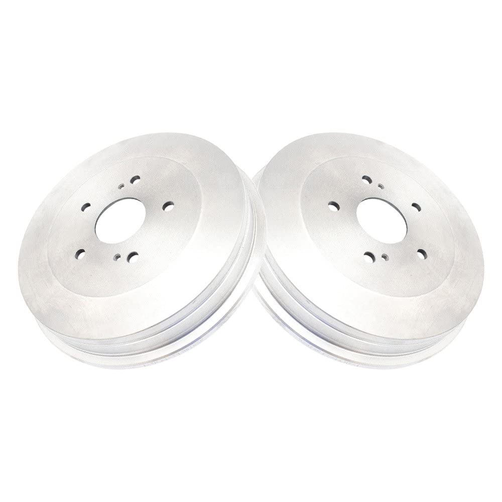 TRQ Rear Brake Drum Pair Set - Compatible with 2006-2008 Suzuki Grand Vitara | Durable Braking Replacement Parts for Smooth & Safe Driving | Perfect for City Commutes & Highway Travel