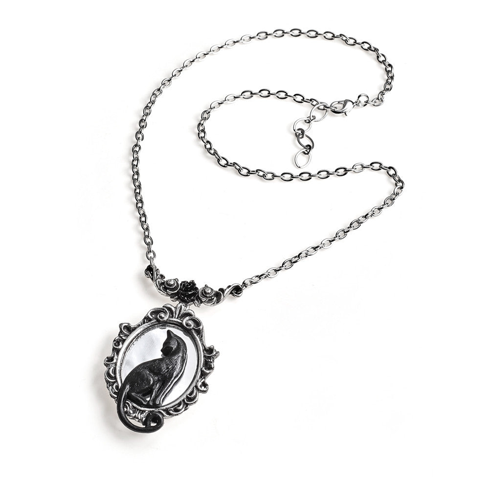 Cat In The Mirror Necklace - Elegant Cat Pendant Jewelry for Women - Perfect Gift for Cat Lovers - Wear for Parties, Dates & Everyday Fashion