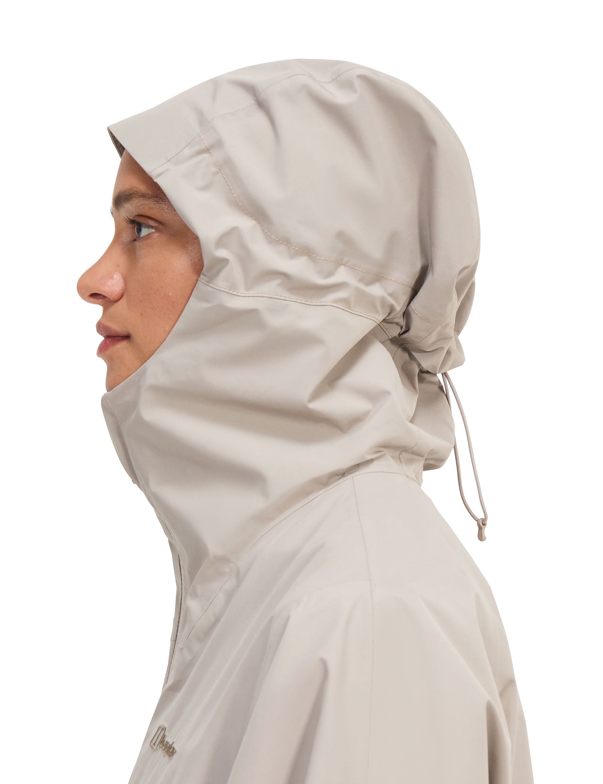 Ashberry Gore-Tex Waterproof Jacket for Men & Women - Lightweight Windproof Raincoat with Hood - Outdoor Hiking, Camping & Travel Essentials (Taupe)