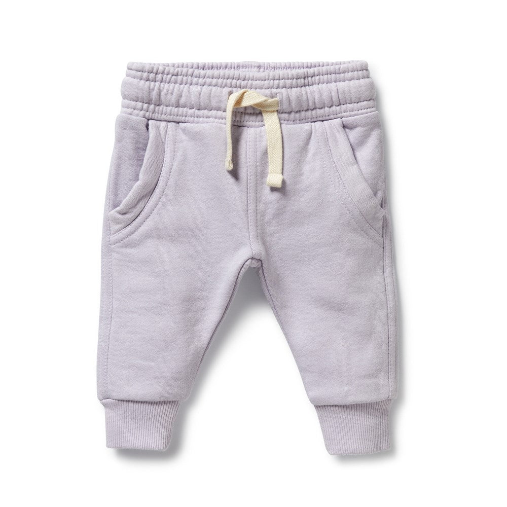 Organic Lavender Terry Sweatpants for Women - Soft Lounge Pants for Yoga, Sleep & Relaxation at Home