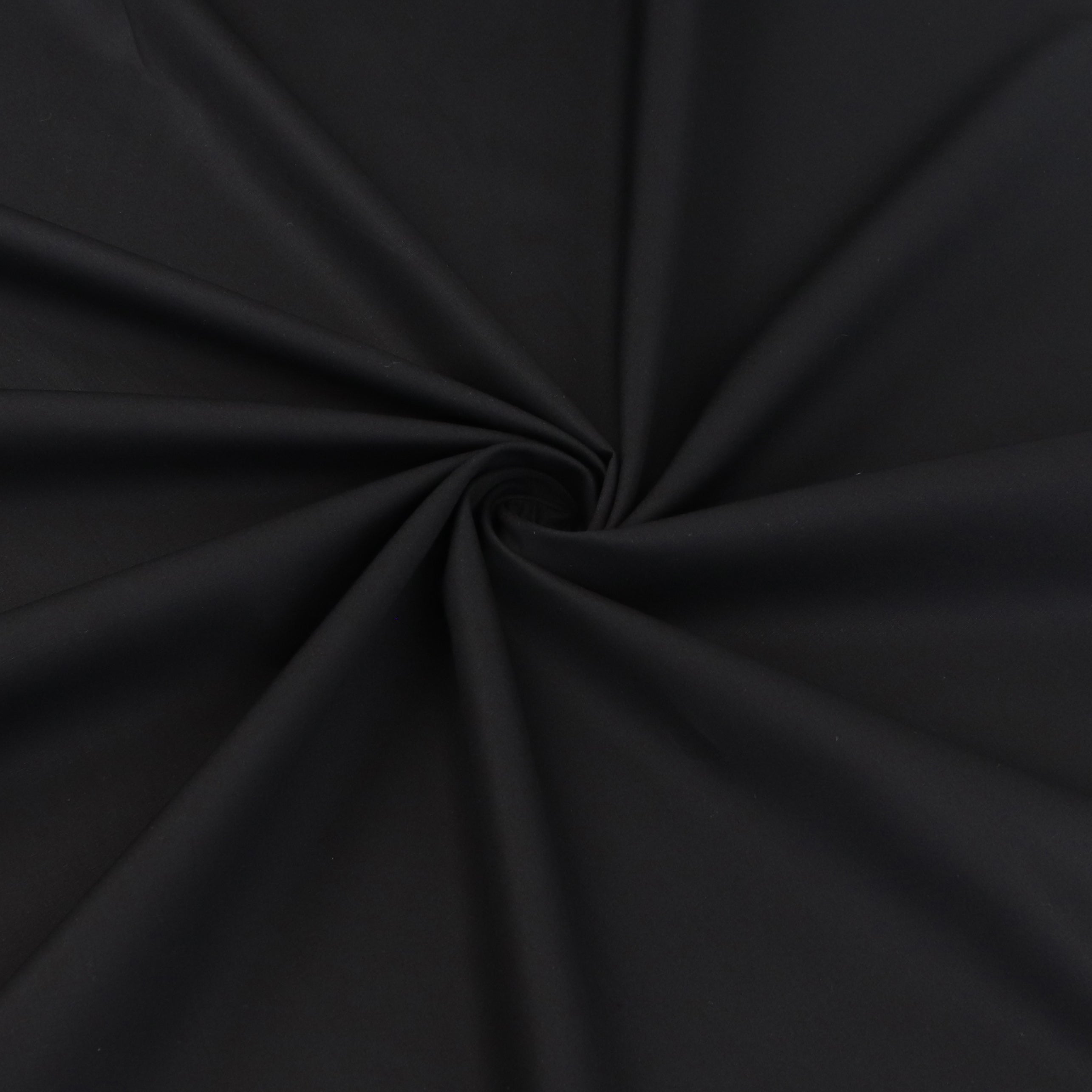 Premium Organic Cotton Poplin Fabric - Soft, Breathable & Eco-Friendly Black Fabric for Dresses, Shirts & Home Decor