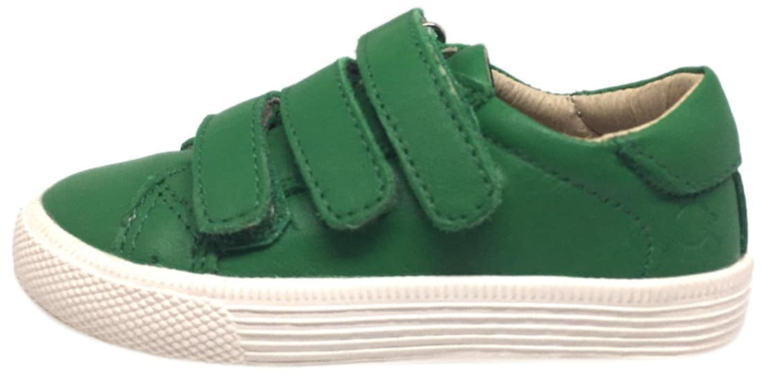 Old Soles Boys Girls Urban Market Green Leather Sneakers - Comfortable Casual Shoes for School, Play & Everyday Wear