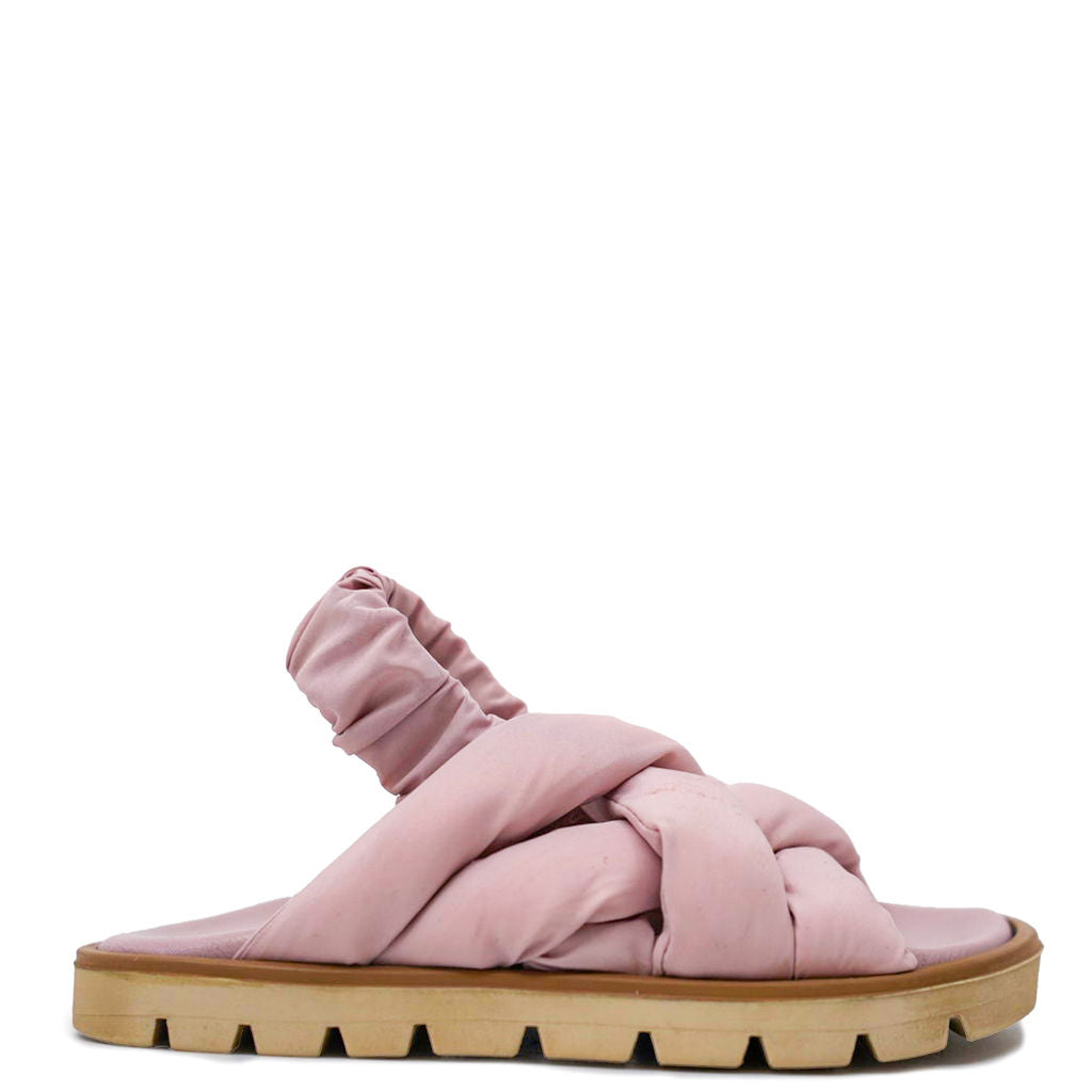 Pepe Pink Nylon Elastic Sandals for Women - Comfortable Stretchy Slip-On Beach Shoes - Perfect for Summer, Walking, and Outdoor Activities