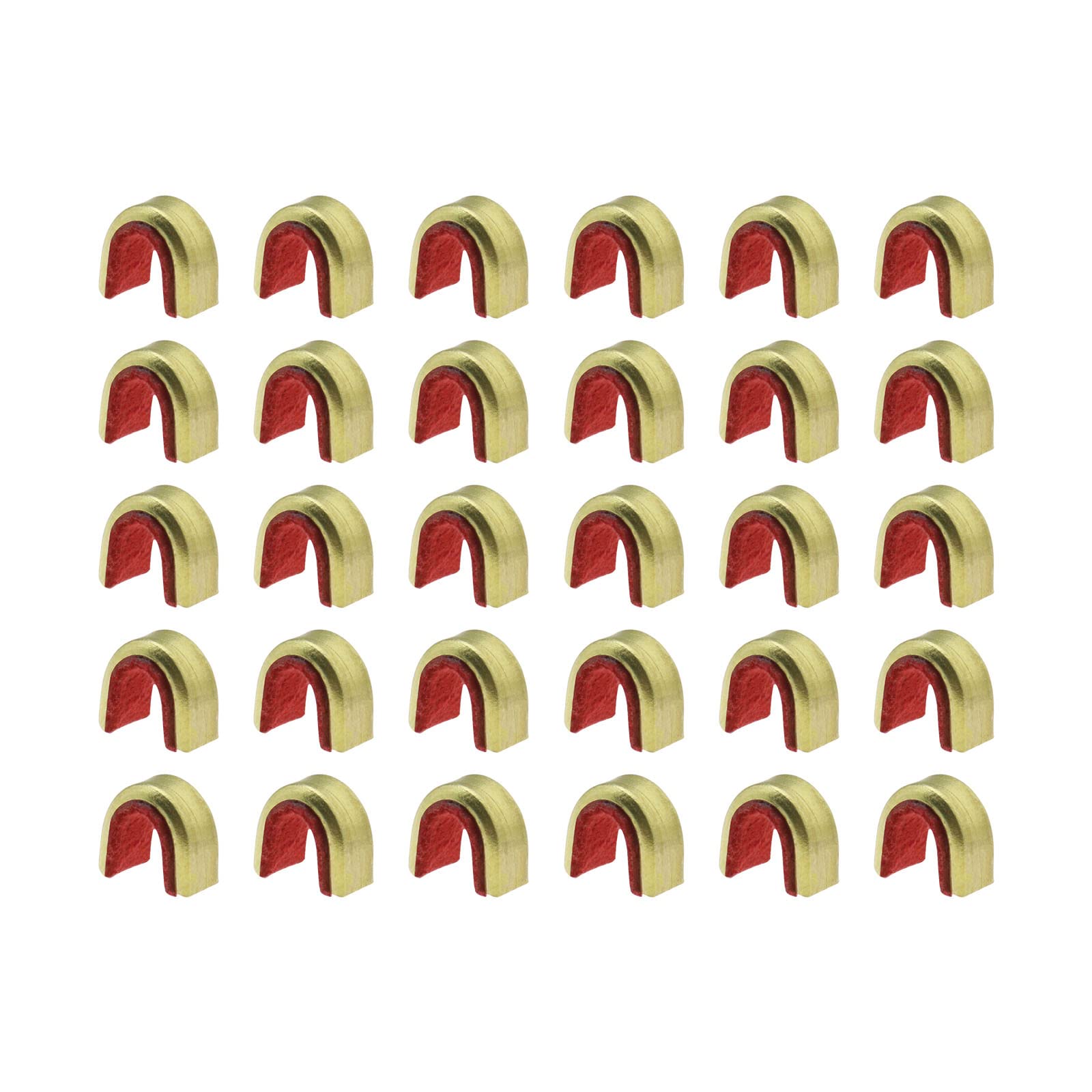 30PCS Brass Archery String Nocking Points - Bow String Nocks & Buckle Clips for Compound & Recurve Bows - Durable Accessories for Target Practice & Hunting