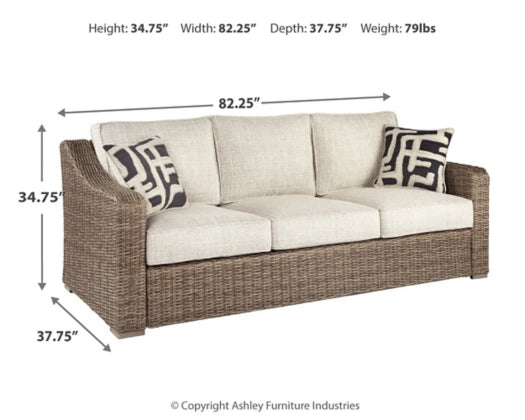 Beachcroft Swivel Lounge Chair - 360° Rotating Patio Furniture with Adjustable Backrest - Perfect for Poolside, Backyard, and Outdoor Relaxation