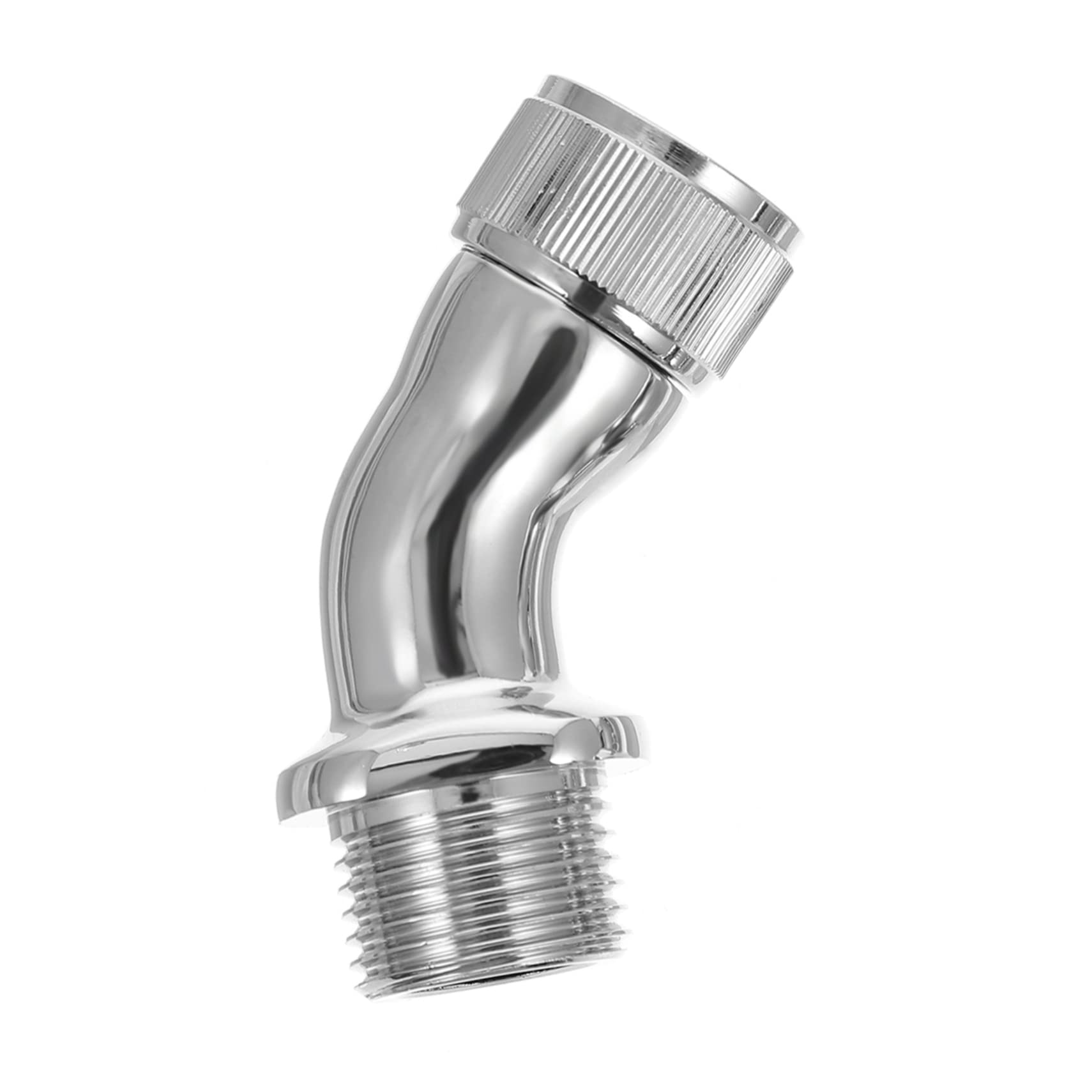 SEWOART 1/2 Inch Rotating Elbow Shower Head Adapter - 360° Swivel Brass Metal Connector for Handheld Shower - Perfect for Bathroom Renovation & Flexible Shower Installation
