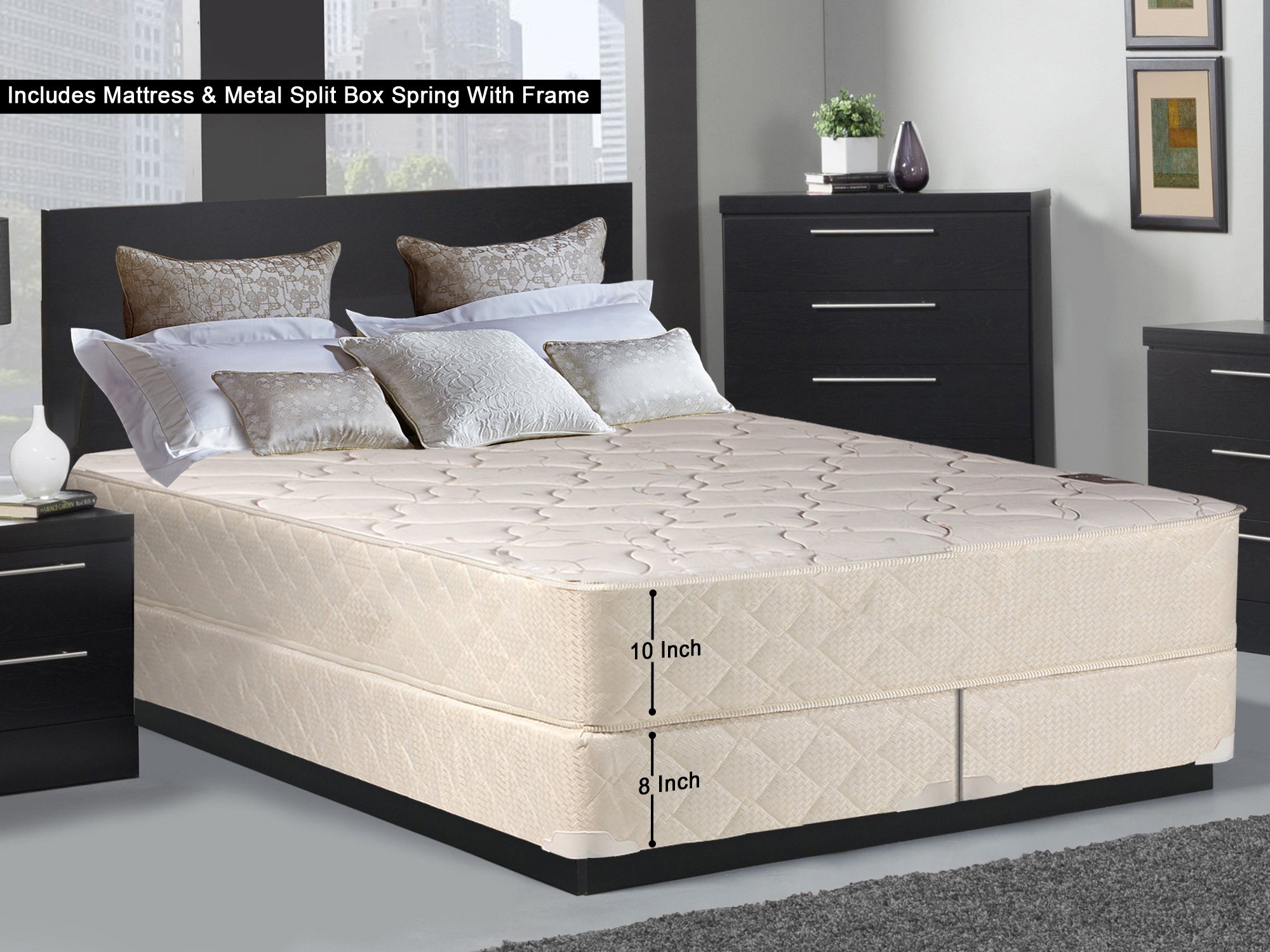 Medium Plush King Size Mattress - Comfort Rest Collection for Ultimate Sleep Support | Perfect for Master Bedrooms, Guest Rooms & Luxury Hotels