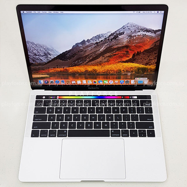 Apple MacBook Pro 13-inch 2017 Model with Touch Bar & Touch ID - 512GB SSD, Silver (Includes AppleCare) - Perfect for Business, Graphic Design & College Students