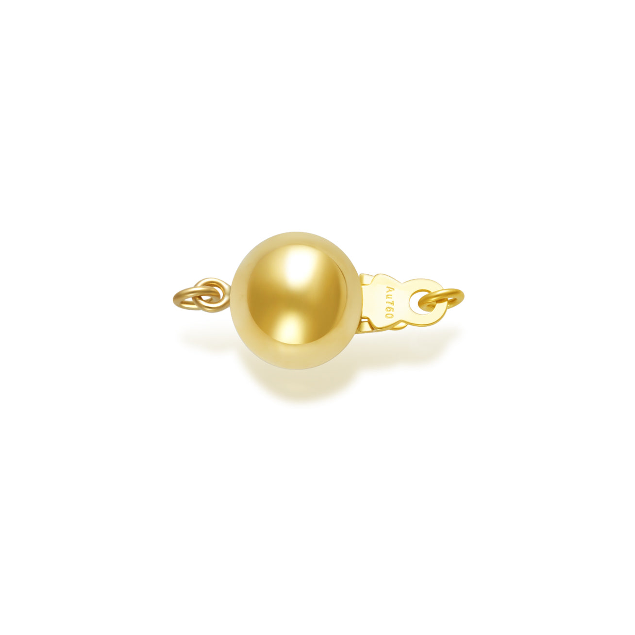 18K Solid Gold 10mm Pearly Lustre Clasps KA00016 - Perfect for Jewelry Making, DIY Bracelets, Necklaces & Craft Projects