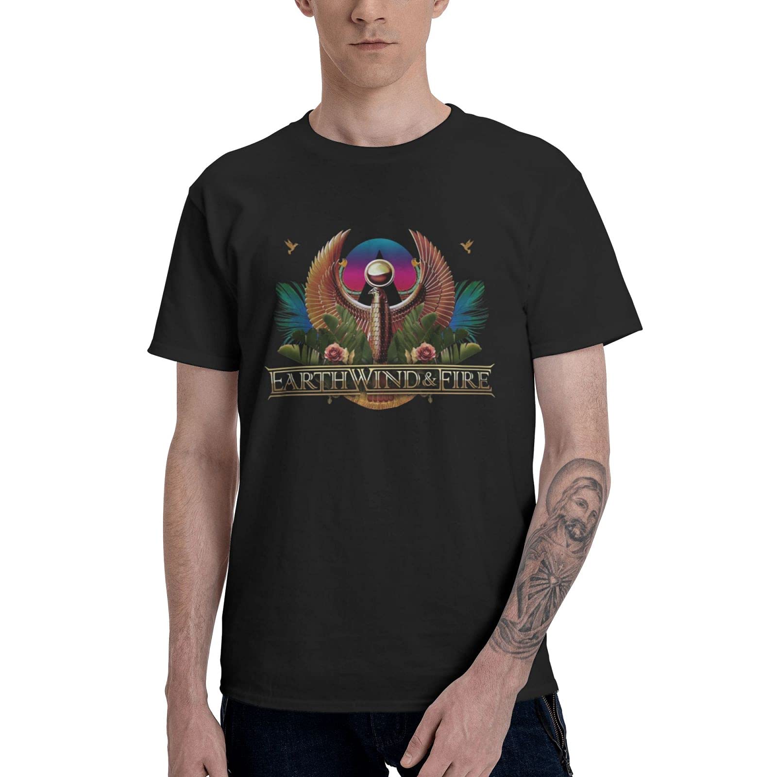 Men's Crewneck Short Sleeve T-Shirts - Fashion Custom Tees for Casual Wear & Everyday Outfits | Breathable Cotton Comfort Fit Top