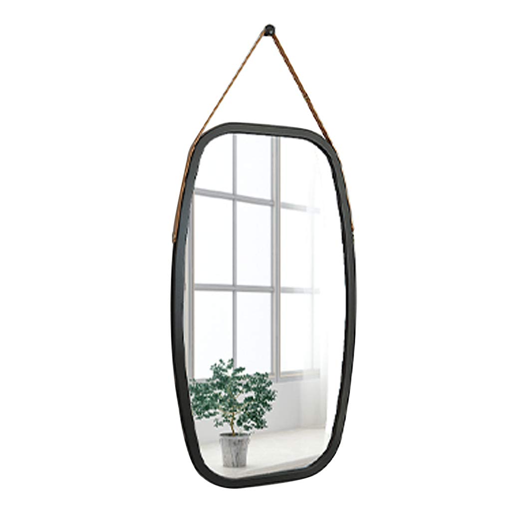 Stylish Bamboo Framed Full-Length Wall Mirror (43×74cm) - Elegant Dressing Mirror for Bedroom & Living Room Decor | Perfect for Outfit Checks, Home Styling, and Space Enhancement