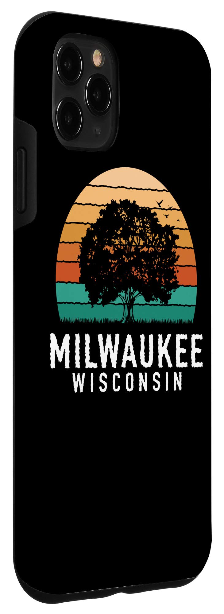 iPhone 11 Pro Max Case - Milwaukee Vintage Sunset Wisconsin Souvenir Phone Cover | Durable Protection for Travel & Everyday Use
