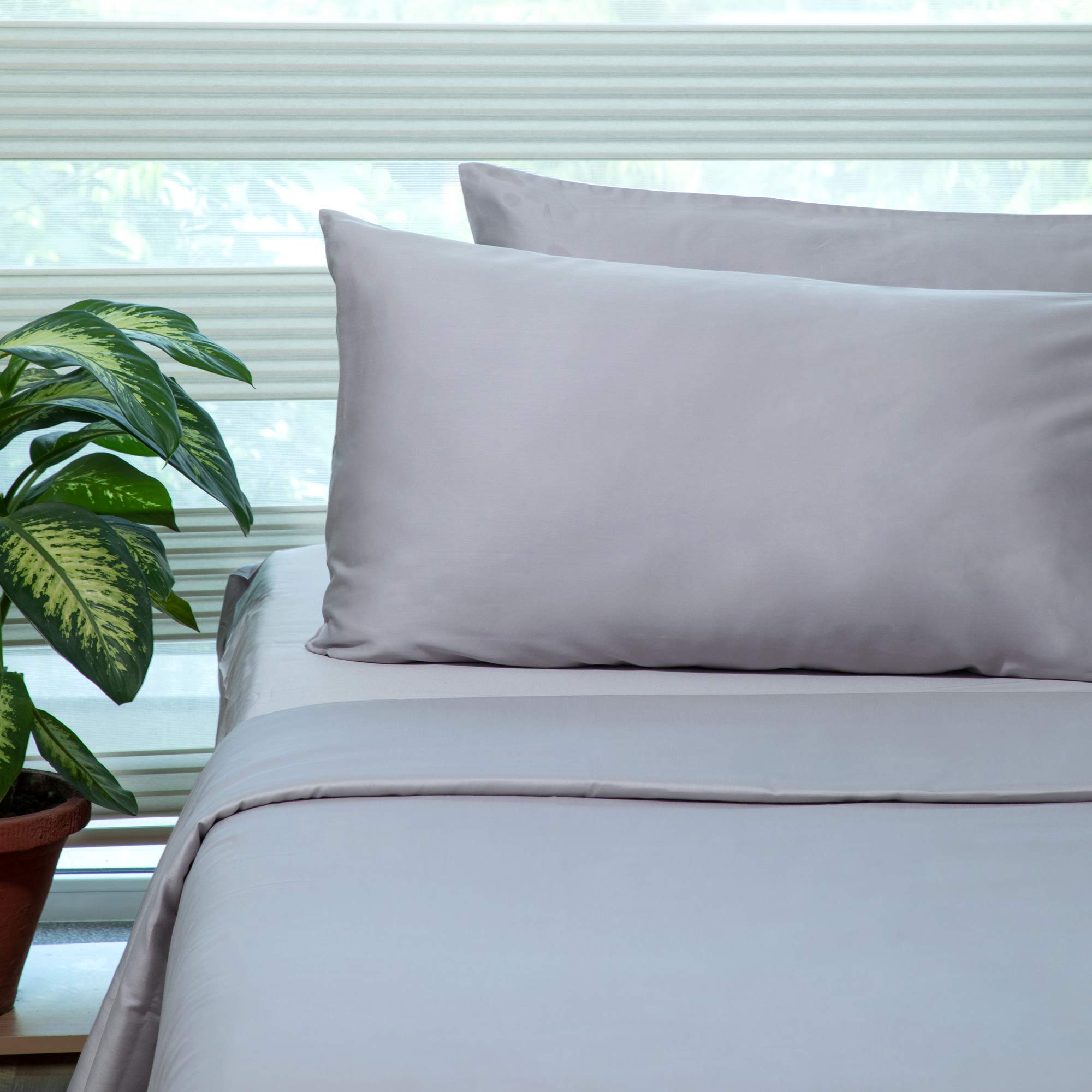 FABDREAMS 100% Organic Cotton Twin Sheet Set - 400 Thread Count Luxury Hotel Bedding | GOTS Certified Premium Long Staple Cotton | Deep Pocket Fits Mattress up to 16
