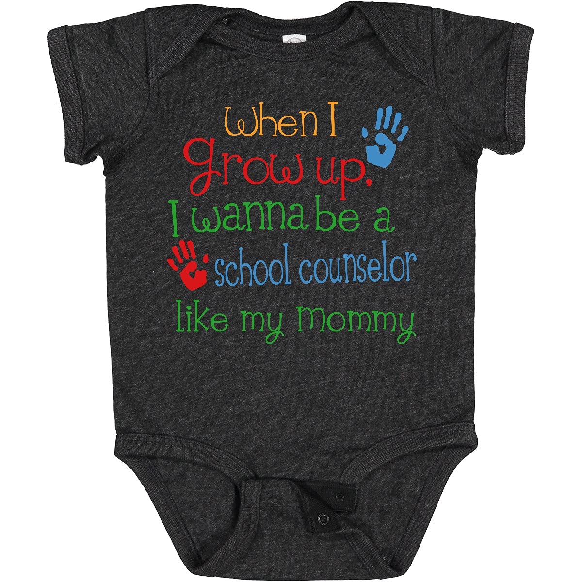 Inktastic School Counselor Like Mommy Baby Bodysuit - Cute Infant Onesie for Teachers & Counselors - Perfect for Daycare, School Events & Family Photos