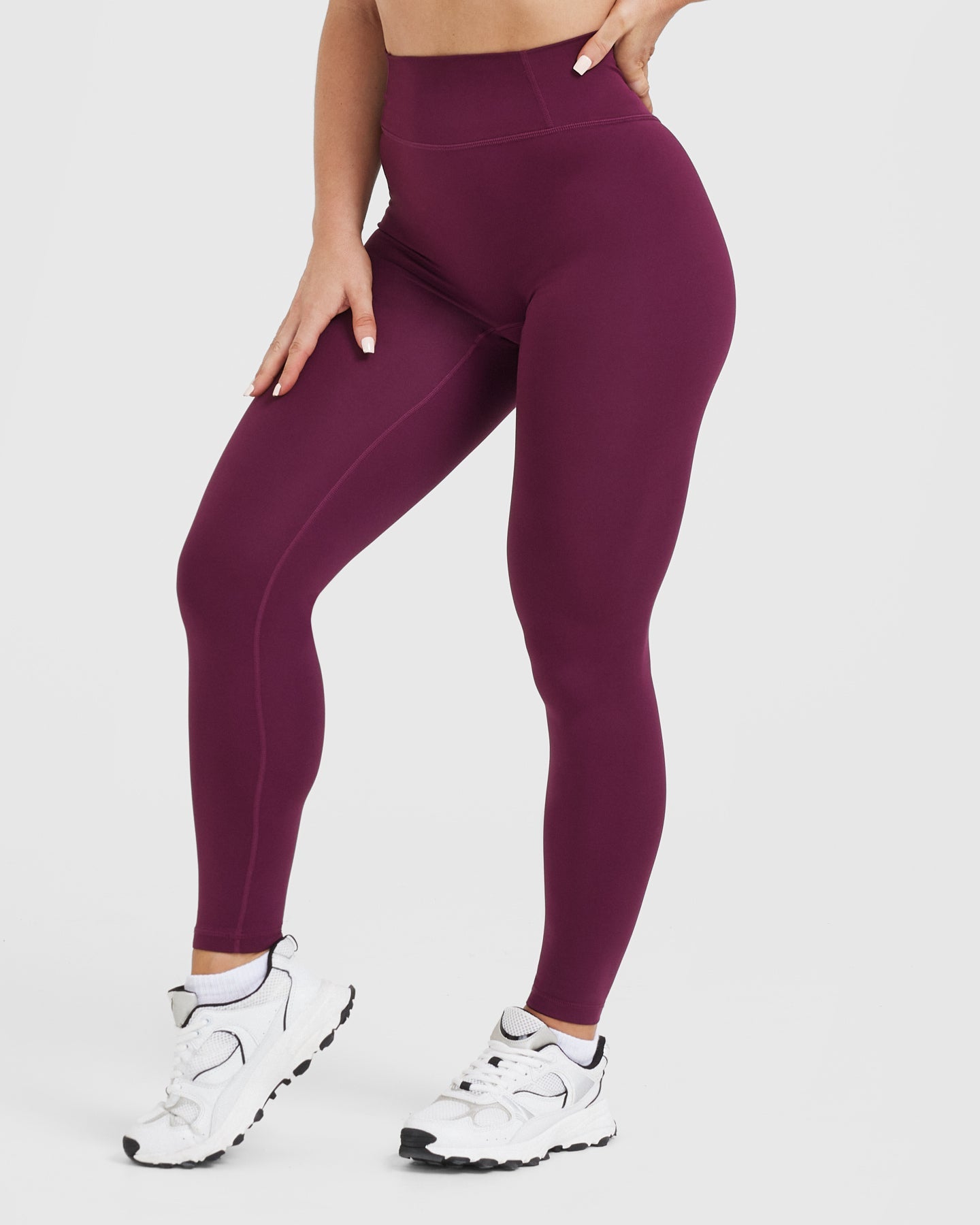 Timeless High Waisted Leggings for Women - Comfortable & Stretchy Yoga Pants - Ripe Fig - Perfect for Workouts, Yoga, Running and Everyday Wear