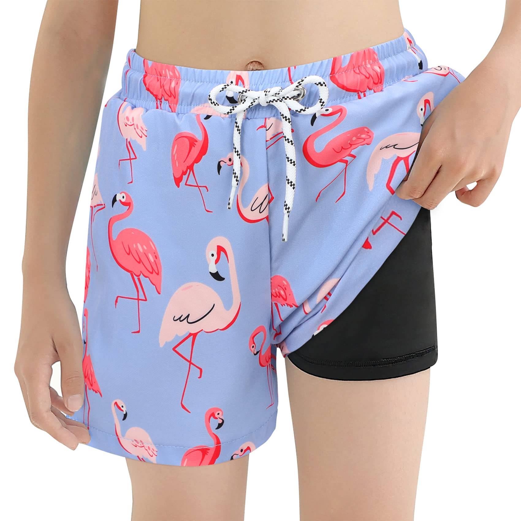 Boys Swim Trunks with Compression Liner - Comfort & Support for Swimming & Beach Play