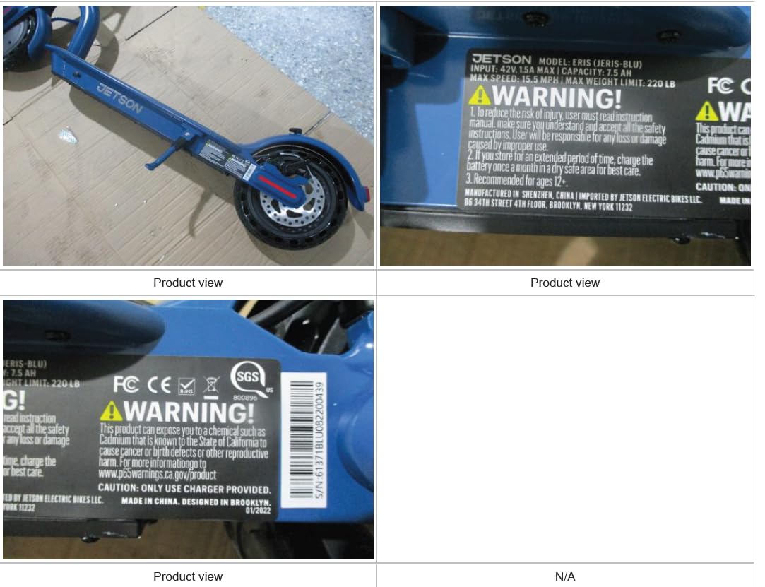 Jetson Eris Foldable Electric Scooter for Adults - 15MPH, 12 Mile Range, LCD Display & Phone Mount | Commuter, Campus, Urban Transportation