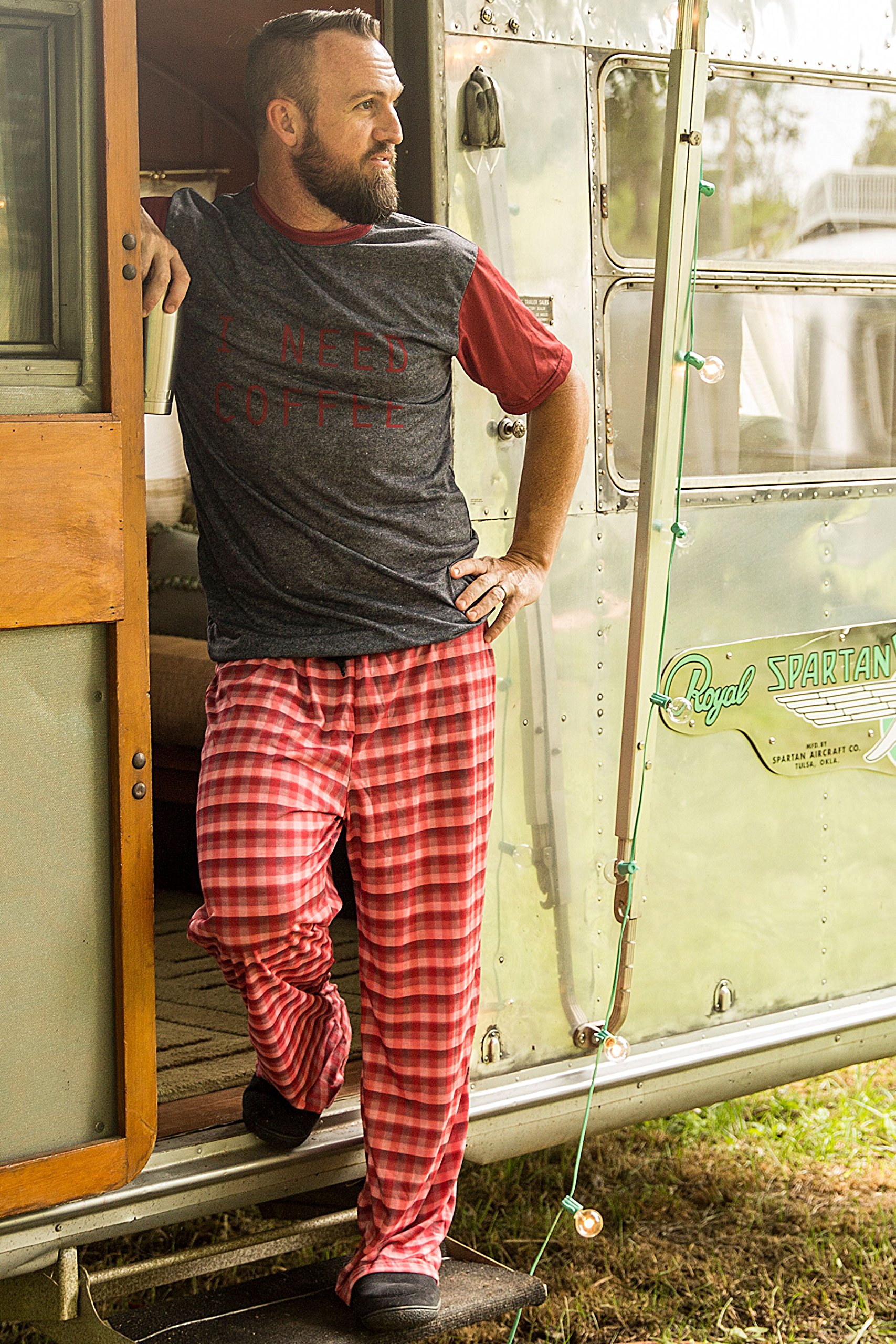 Comfortable Donuts Print Men's Pajama Pants - Soft Cotton Sleepwear for Lounge & Home Relaxation