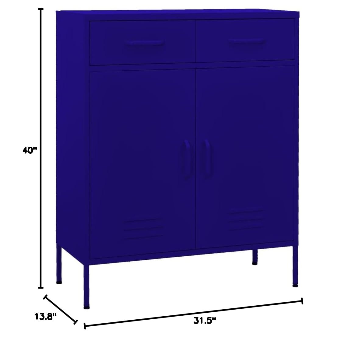 Metal Storage Cabinet with Drawers - 31.5
