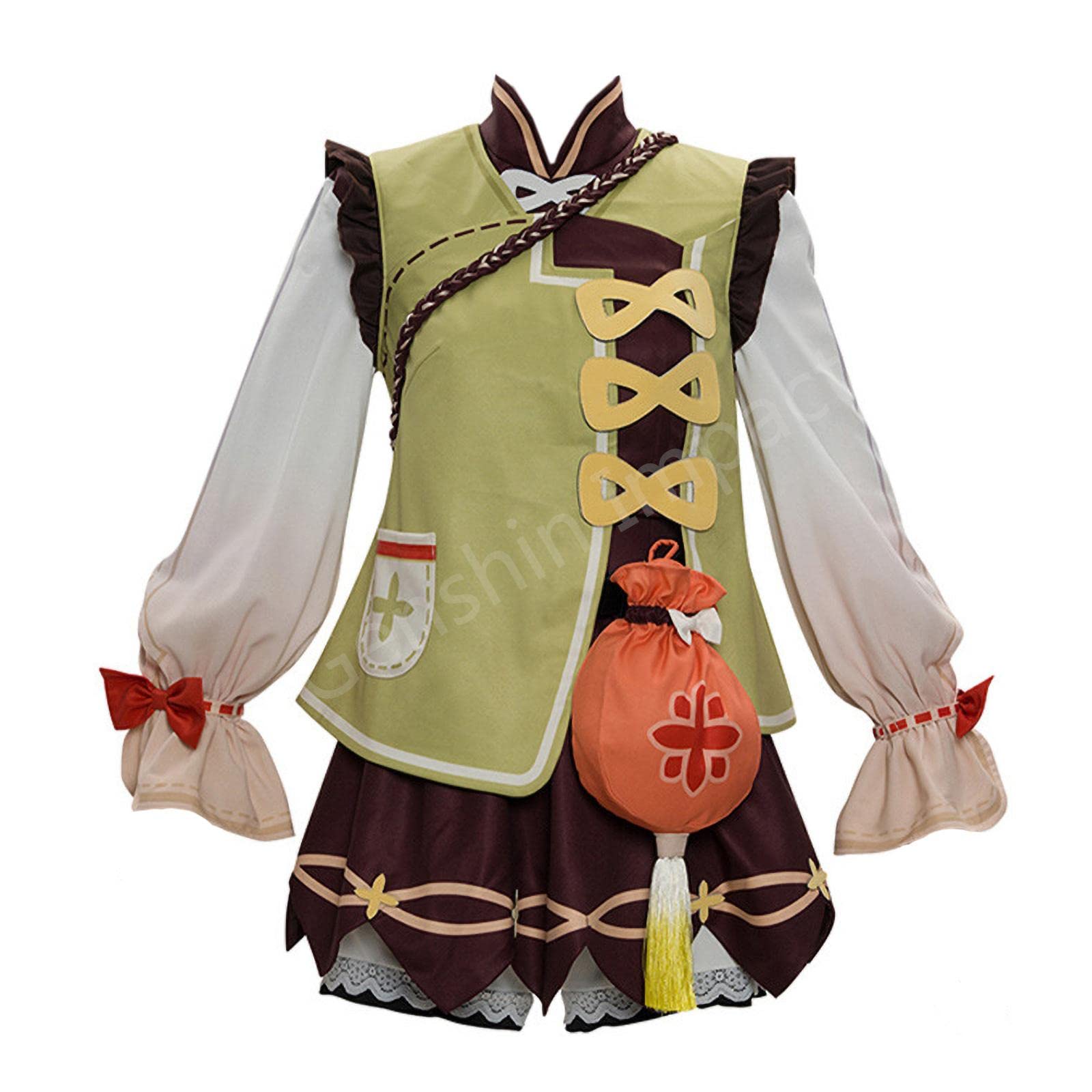 Genshin Impact Yaoyao Cosplay Costume Full Set - Anime Cute Loli Outfit for Halloween, Cosplay Events & Anime Conventions