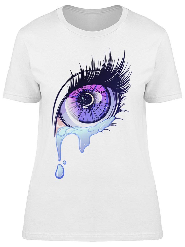 Anime Crying Eye T-Shirt for Women - Stylish & Comfortable Casual Wear for Anime Fans & Cosplay