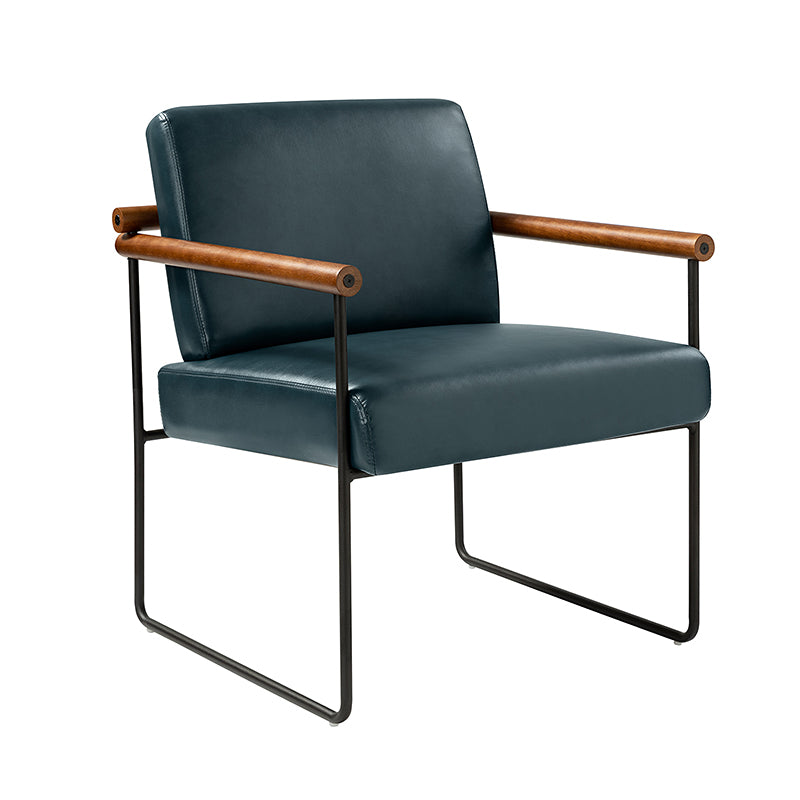 Edurne Modern Armchair with Sturdy Metal Legs - Perfect for Living Room, Office, and Lounge Areas