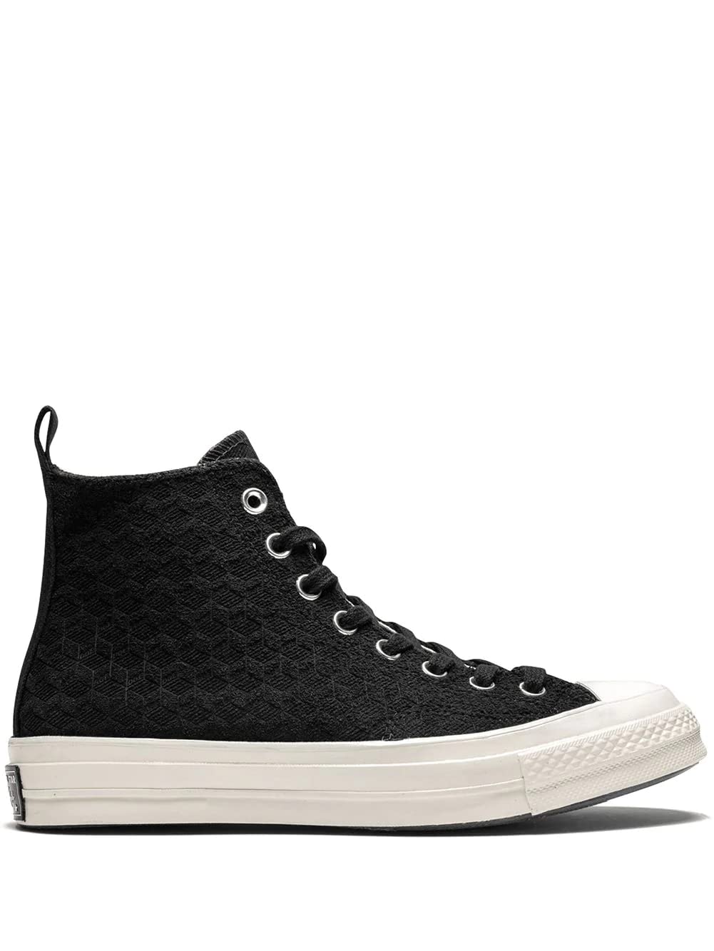 Converse Chuck 70 High Top Unisex Sneakers - Black/Mouse/Egret (Size 12) | Classic Canvas Shoes for Casual Wear, Street Style & Everyday Comfort
