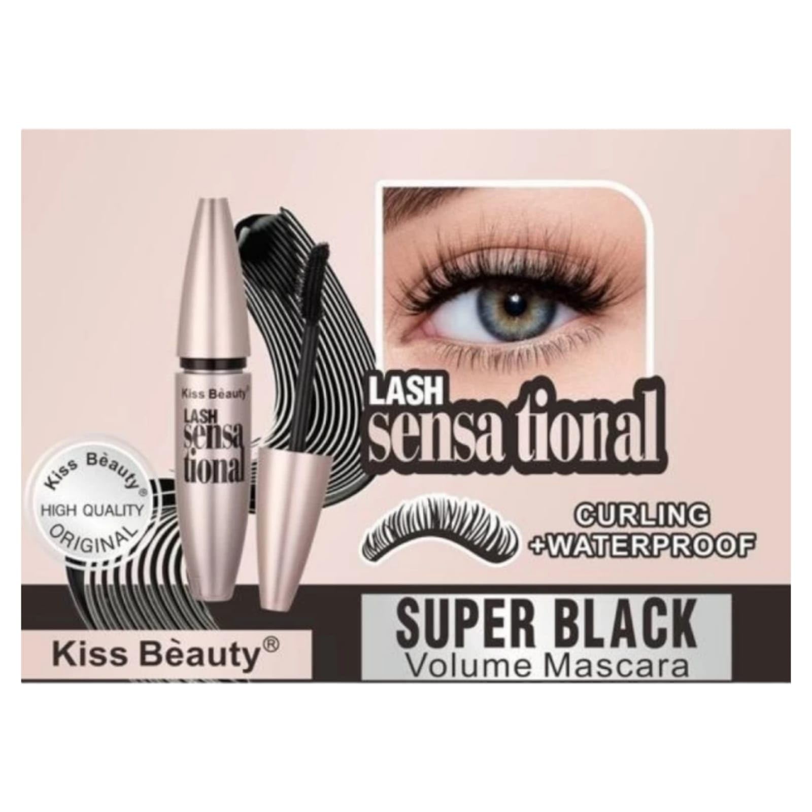Bridester Waterproof Bold Eye Super Sky High Mascara - Volumizing & Lengthening Mascara for Thicker Lashes, Smudge Proof & Long Lasting Eye Makeup (Black, 5ml) - Perfect for Daily Wear, Special Occasions & Sensitive Eyes