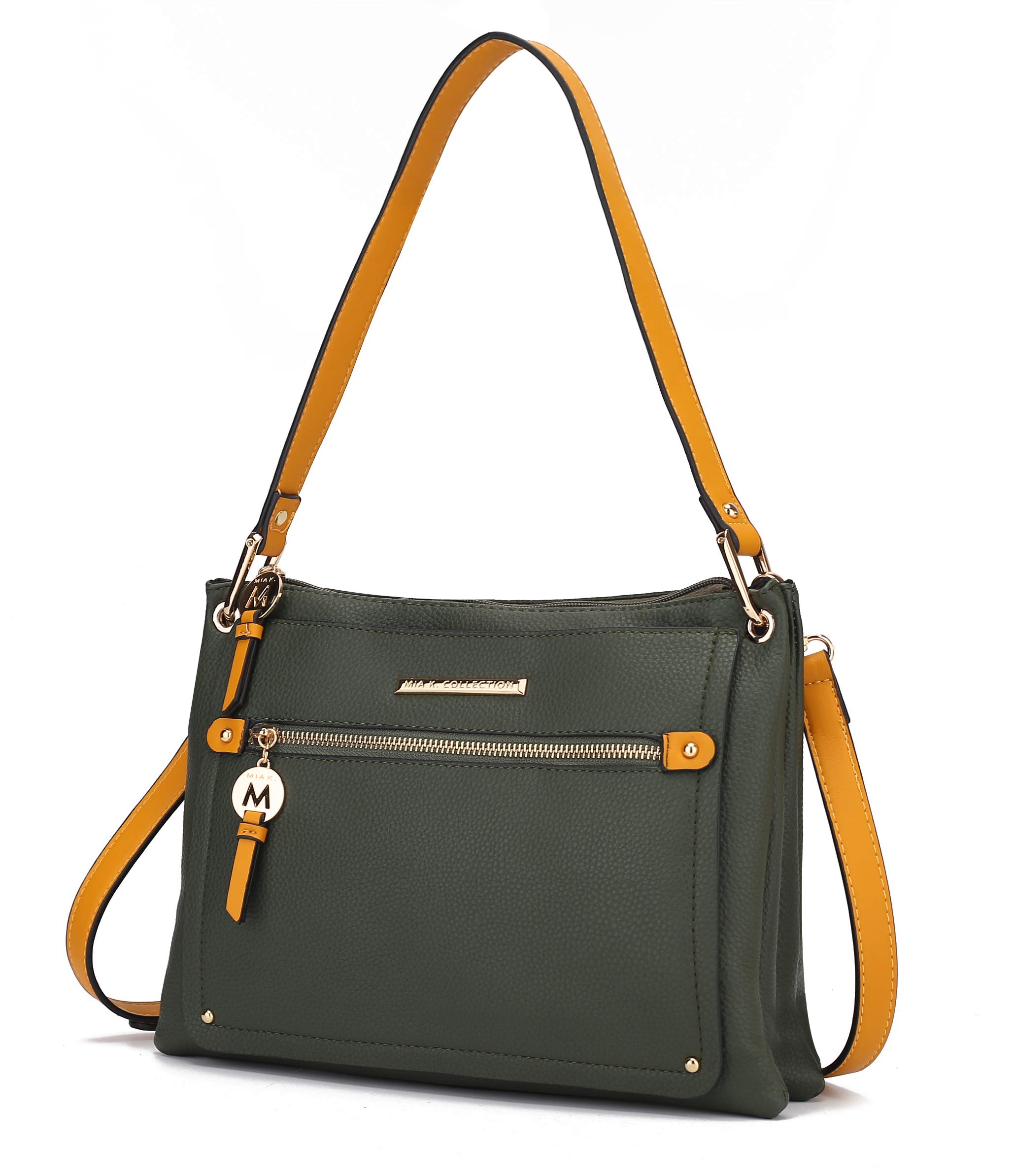 MKF Collection Women's Vegan Leather Crossbody Bag - Stylish Shoulder Purse Handbag for Everyday Use, Work & Travel | by Mia K