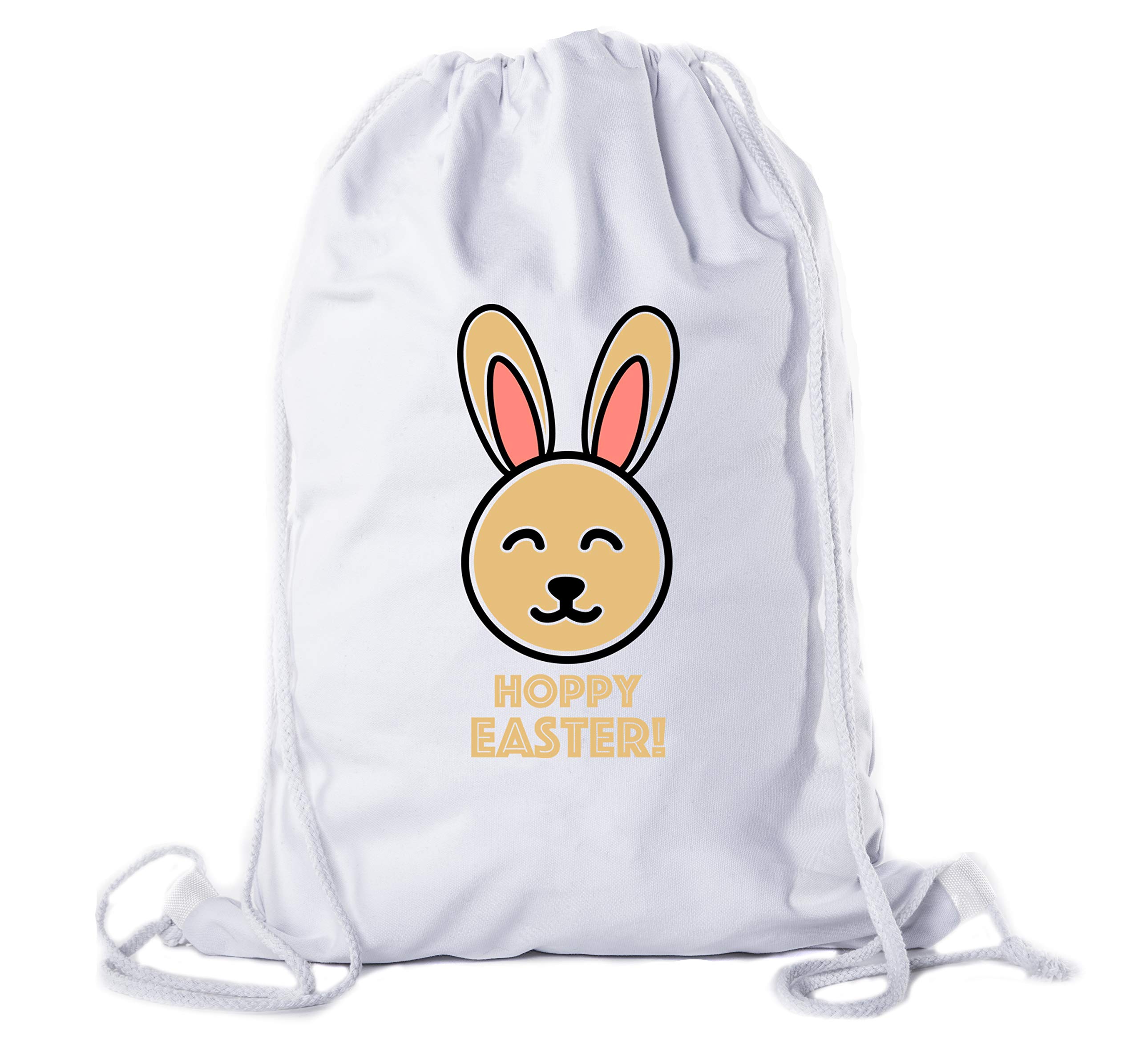 Easter Basket Backpack Bulk 12-Pack Cotton Drawstring Cinch Bags for Easter Bunny Gifts - Hoppy Easter Party Favors, Egg Hunt Supplies & Spring Celebration Decorations