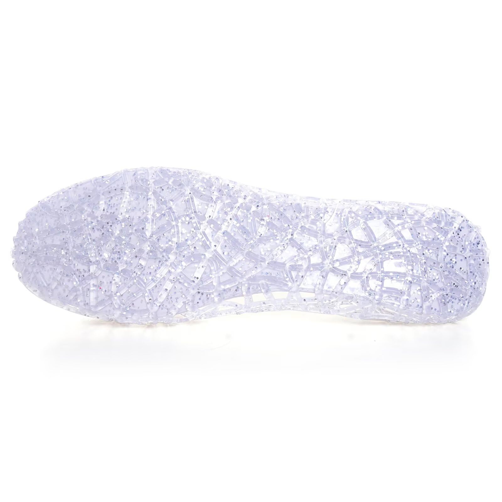 Stunning Women's Jelly Sandals - Slip On Crystal Clear Beach Shoes, Soft Hollow Ballet Flats for Summer | Perfect for Poolside, Beach Vacations & Casual Outings