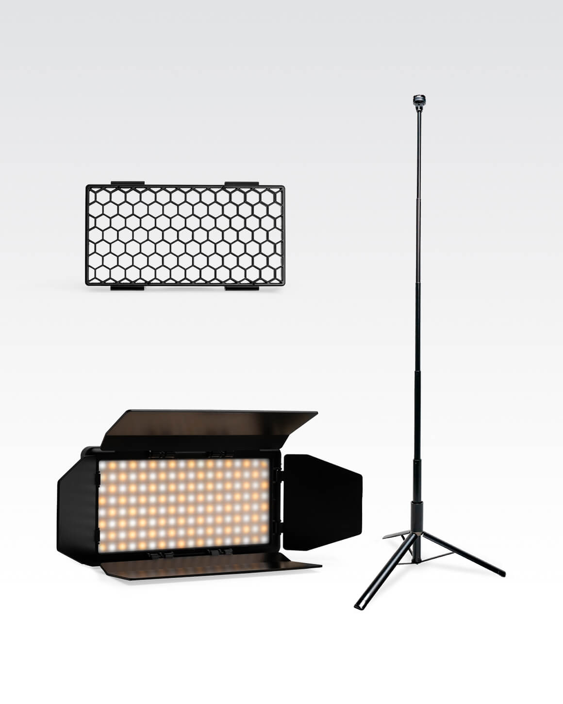 Lume Cube RGB Panel Pro 2.0 LED Video Light Kit - App Controlled Dimmable Lighting with Stand & Accessories for Photography, YouTube, TikTok & Live Streaming