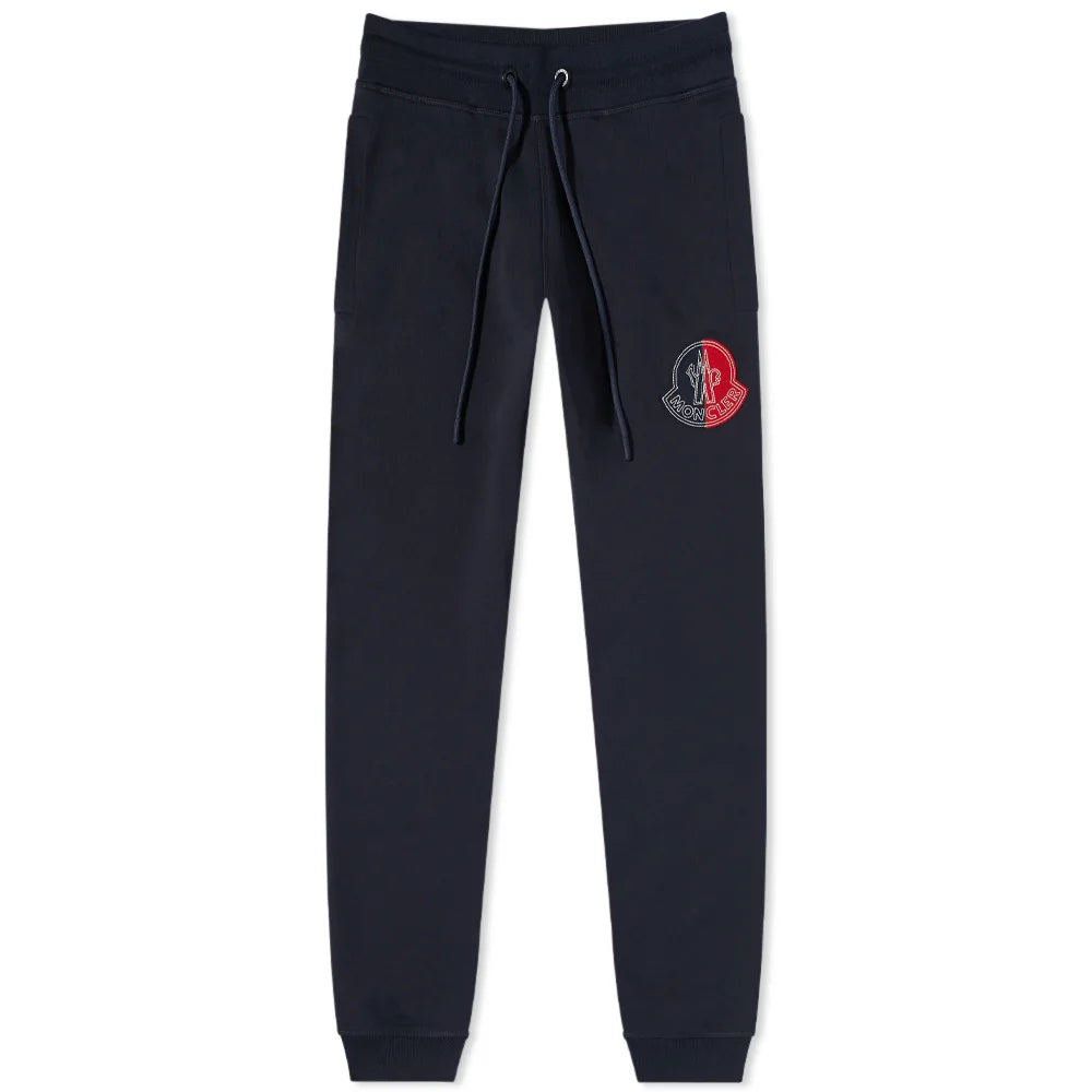 Moncler Navy Genius 1952 Sweatpants for Men - Premium Cotton Joggers with Elastic Waistband | Comfortable Lounge Pants for Casual Wear, Gym & Travel