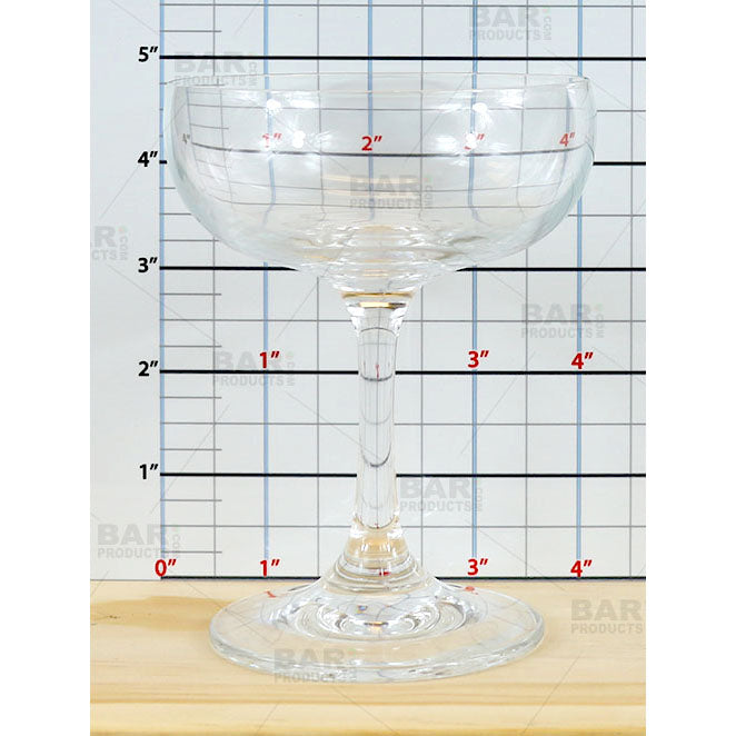BarConic® 7 oz Coupe Glass - Elegant Champagne & Cocktail Glasses Set of 4 - Perfect for Wedding, Party & Home Bar Use